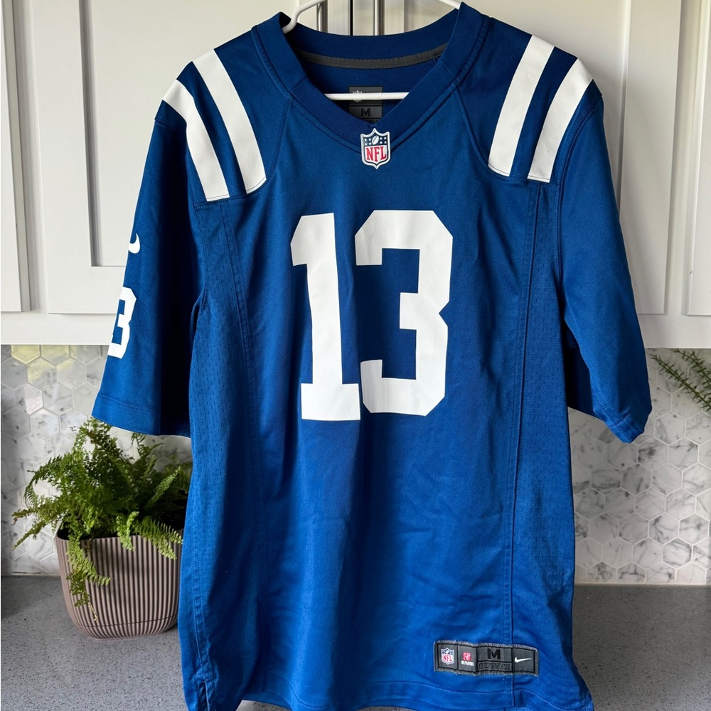 Nike On Field NFL Indianapolis Colts Jersey Size M Blue #13 TY Hilton